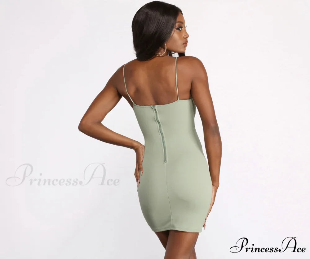 Ready To Stylish Ruche Mini Dress