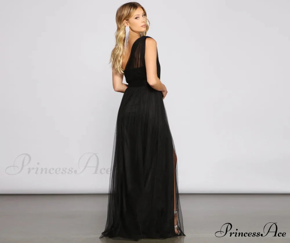 Rebecca Tulle Stylish A-Line Formal Dress