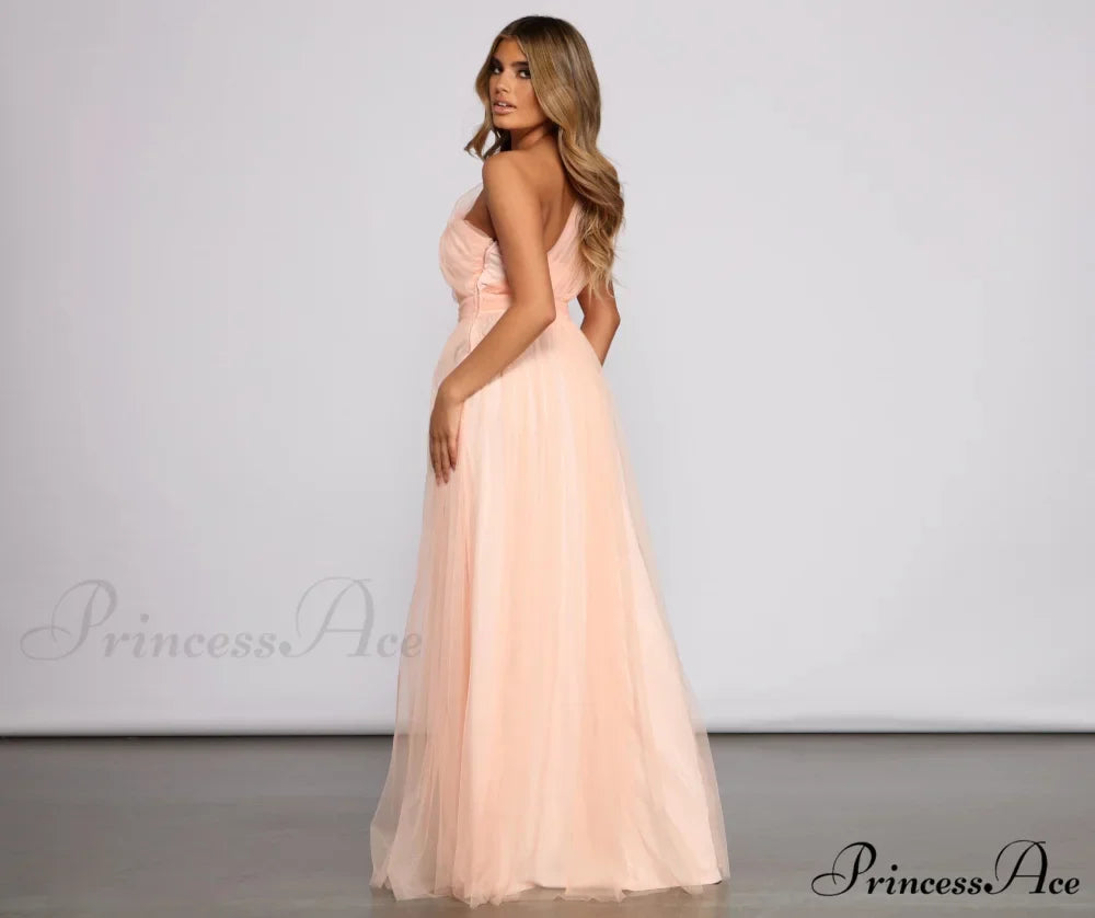 Rebecca Tulle Stylish A-Line Formal Dress
