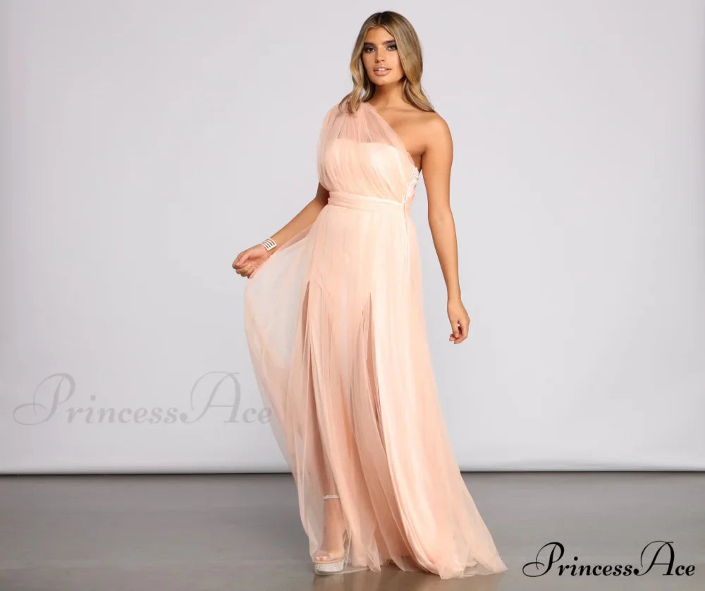 Rebecca Tulle Stylish A-Line Formal Dress