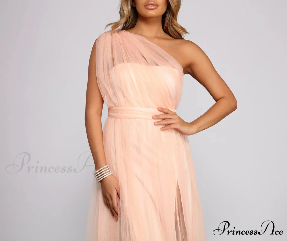 Rebecca Tulle Stylish A-Line Formal Dress