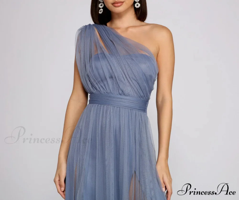 Rebecca Tulle Stylish A-Line Formal Dress