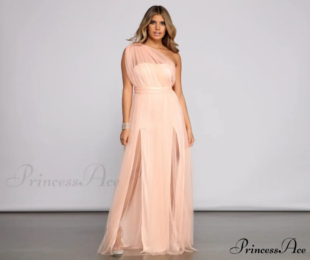 Rebecca Tulle Stylish A-Line Formal Dress
