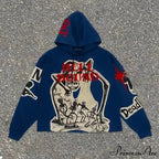 Rebellious Mummy Design Baggy Hoodie