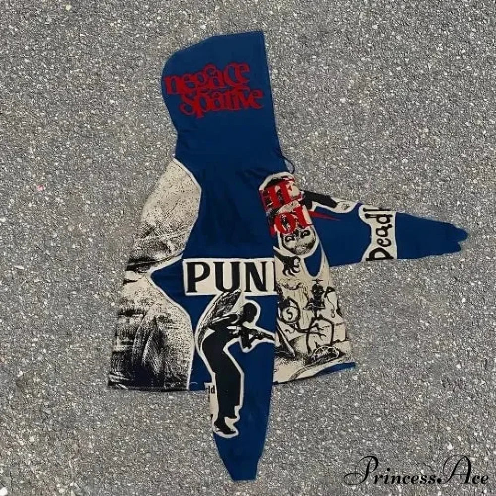 Rebellious Mummy Design Baggy Hoodie