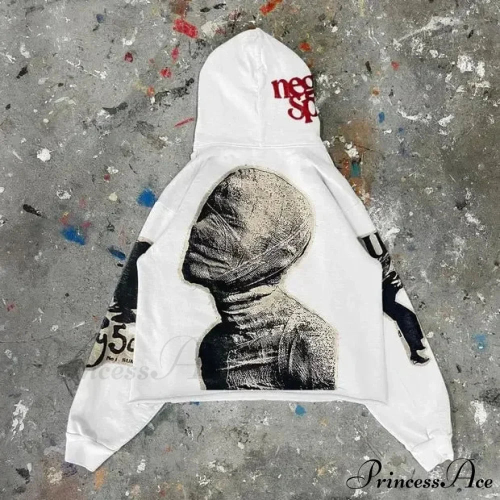Rebellious Mummy Design Baggy Hoodie