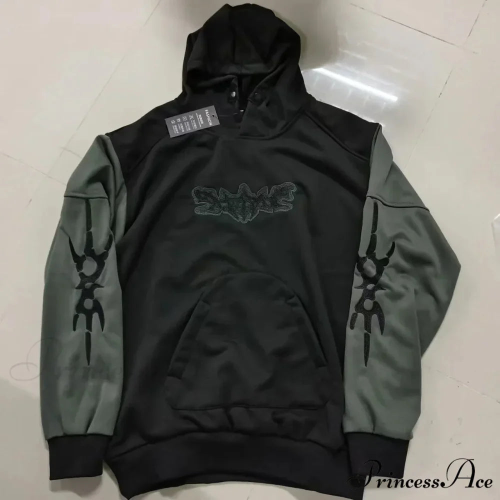 Rebellious Rap Stitched Hoodie