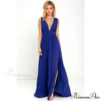 Red Christmas Party Dress - Sexy Backless Mesh Maxi