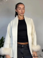 Red Folded Woolen Coat