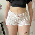 Red Print Frilly Bloomer Short