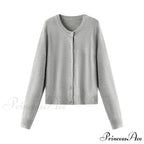 Red Solid Color Elegant Layered Cardigan