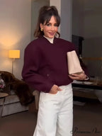 Red Zipper Brief Jacket