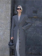 Reddish False Pockets Overcoat