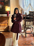 Reddish Wool Mixes Medium Coat