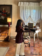 Reddish Wool Mixes Medium Coat