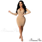 Reese Formal Heat Charming Stone Illusion Mini Dress