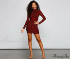 Renata Formal Heat Charming Stone Illusion Mini Dress