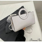 Reptilian Design Faux Leather Crossbody Purse