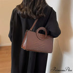 Reptilian Design Faux Leather Crossbody Purse