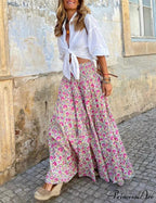 Resort Style Stylish Casual Printed Skirt