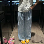 Retro 2000s Tartan Women Informal Loose-Fitting Trousers