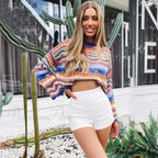 Retro 90s Knitted Bell Sleeves Jumper