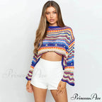 Retro 90s Knitted Bell Sleeves Jumper