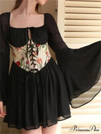 Retro Bandage Corset Petite Dress