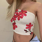 Retro Bandeau Sleek Crop Top