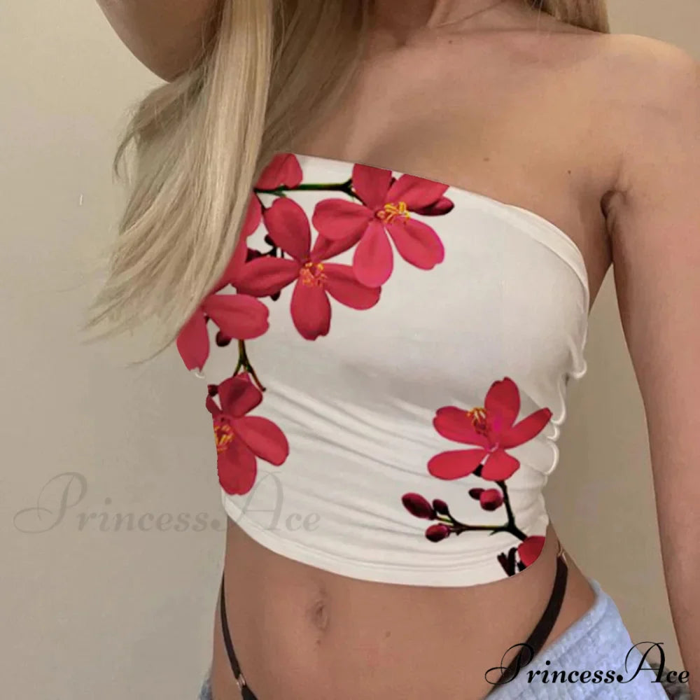 Retro Bandeau Sleek Crop Top