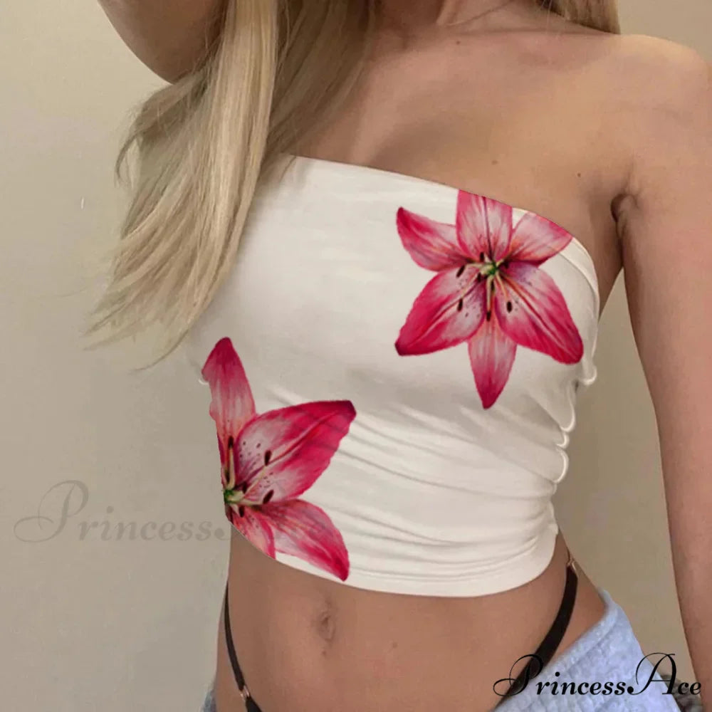 Retro Bandeau Sleek Crop Top