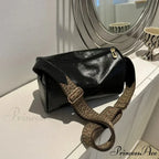 Retro Broad Band Crossbody Shoulder Bag