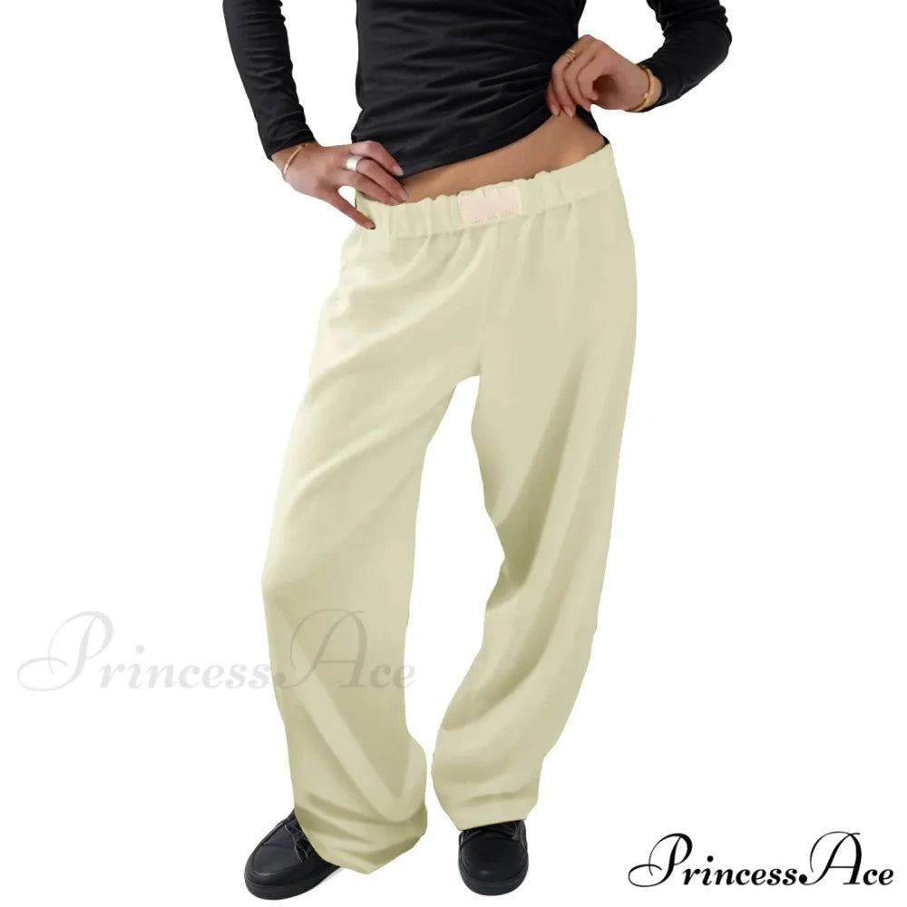 Retro Broad Leg Cinch High Rise Trousers