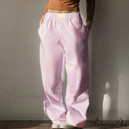 Retro Broad Leg Cinch High Rise Trousers