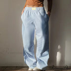 Retro Broad Leg Cinch High Rise Trousers