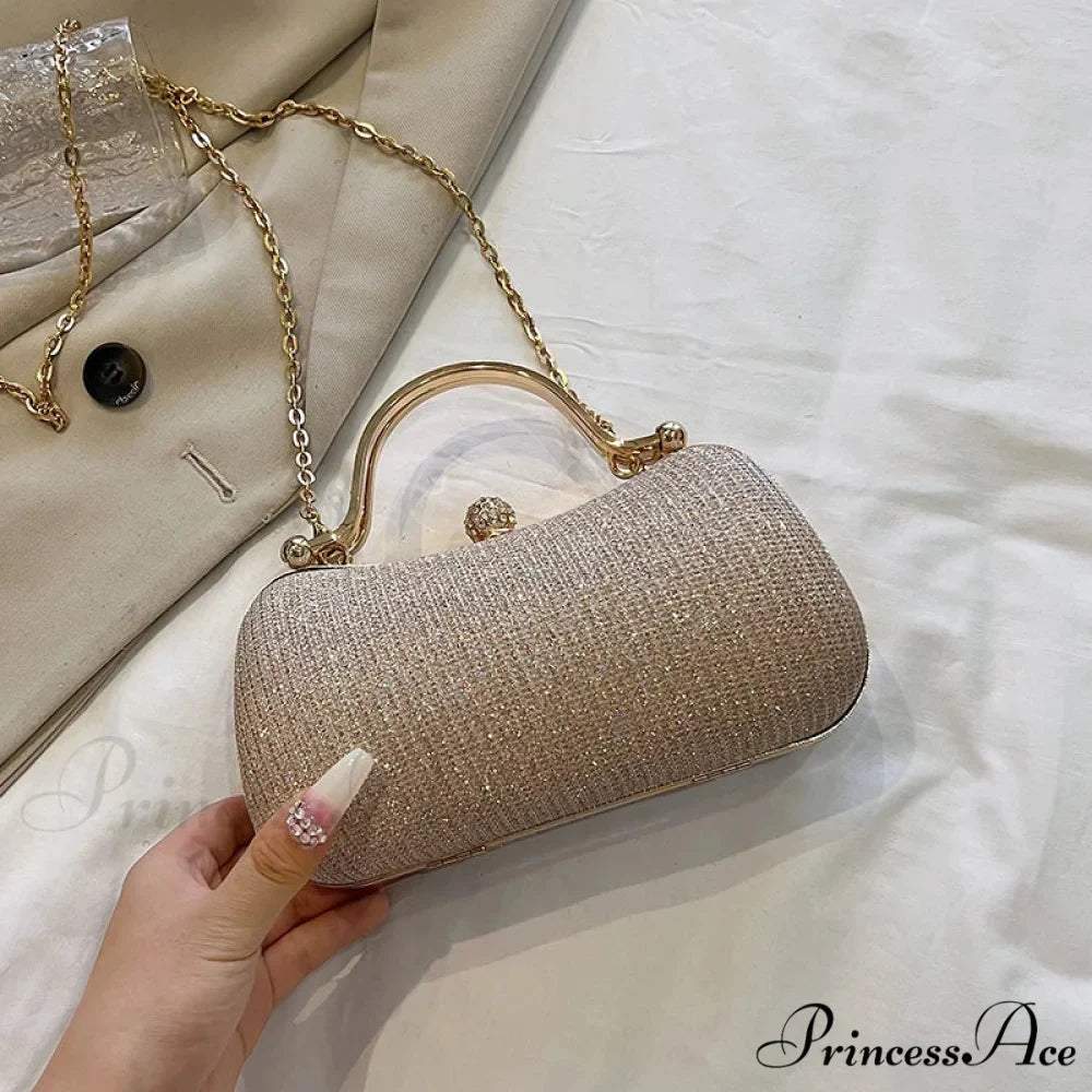Retro Chain Evening Shoulder Clutch Bag