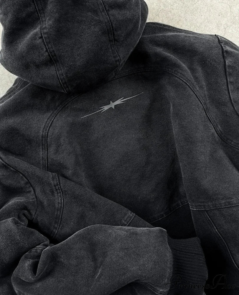 Retro Clean Zip Up Hoodie