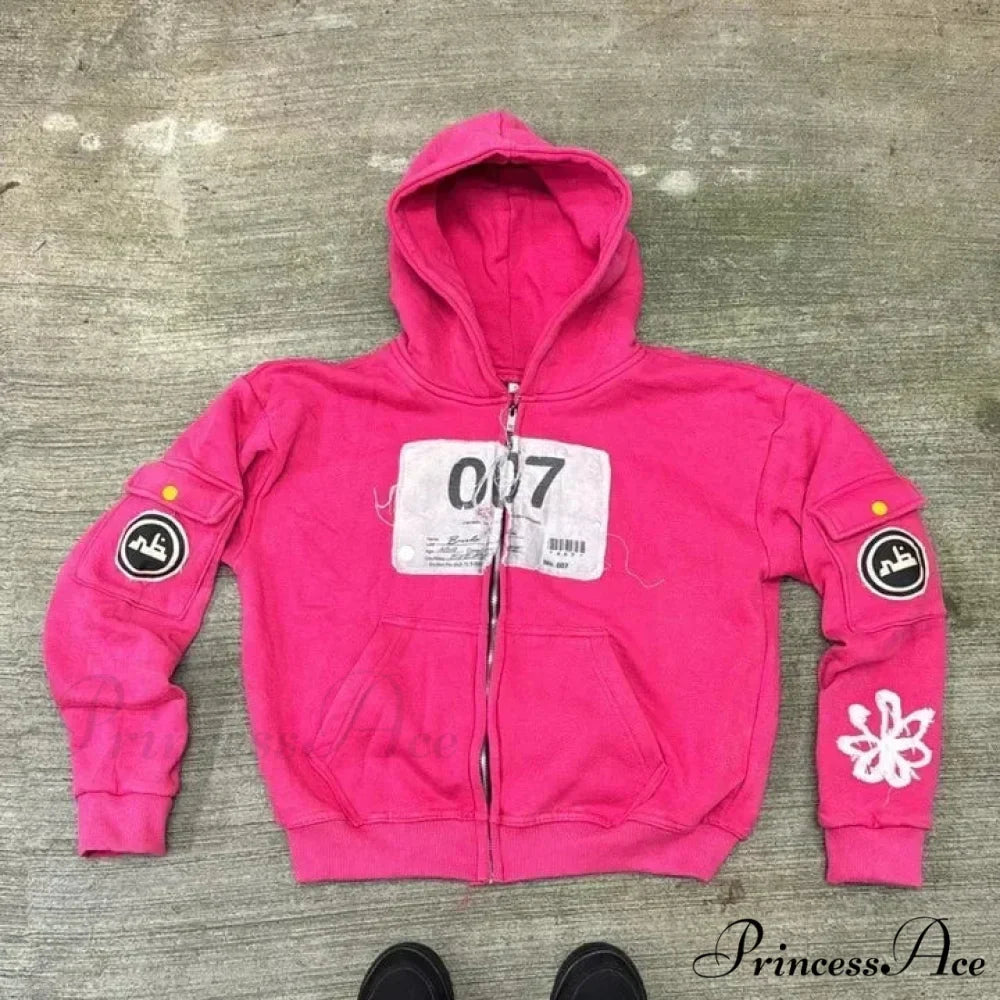 Retro Clean Zip Up Hoodie