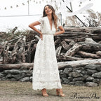 Retro Deep Plunging Neckline Short Sleeve Dress