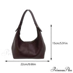 Retro Faux Leather Underarm Shoulder Bag