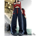 Retro Fleece Joggers Cold Weather Trousers