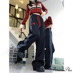 Retro Fleece Joggers Cold Weather Trousers