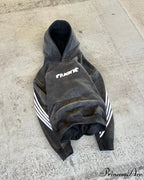 Retro Line Graphic Pullover Hoodie