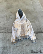 Retro Line Graphic Pullover Hoodie