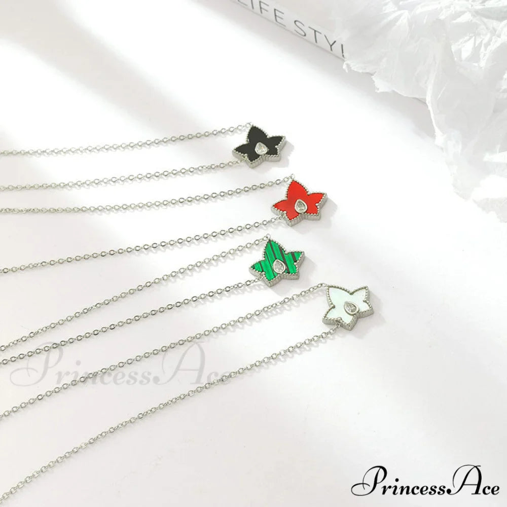 Retro Personalized Pentagonal Heart Clavicle Necklace