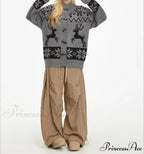 Retro Preppy Stand Collar Cardigan