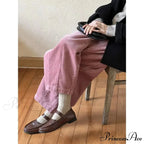 Retro Ribbed Loose-Fitting Trousers Cold Season