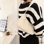 Retro Ribbed Underarm Shoulder Bag