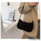 Retro Ribbed Underarm Shoulder Bag
