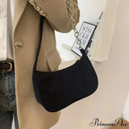 Retro Ribbed Underarm Shoulder Bag